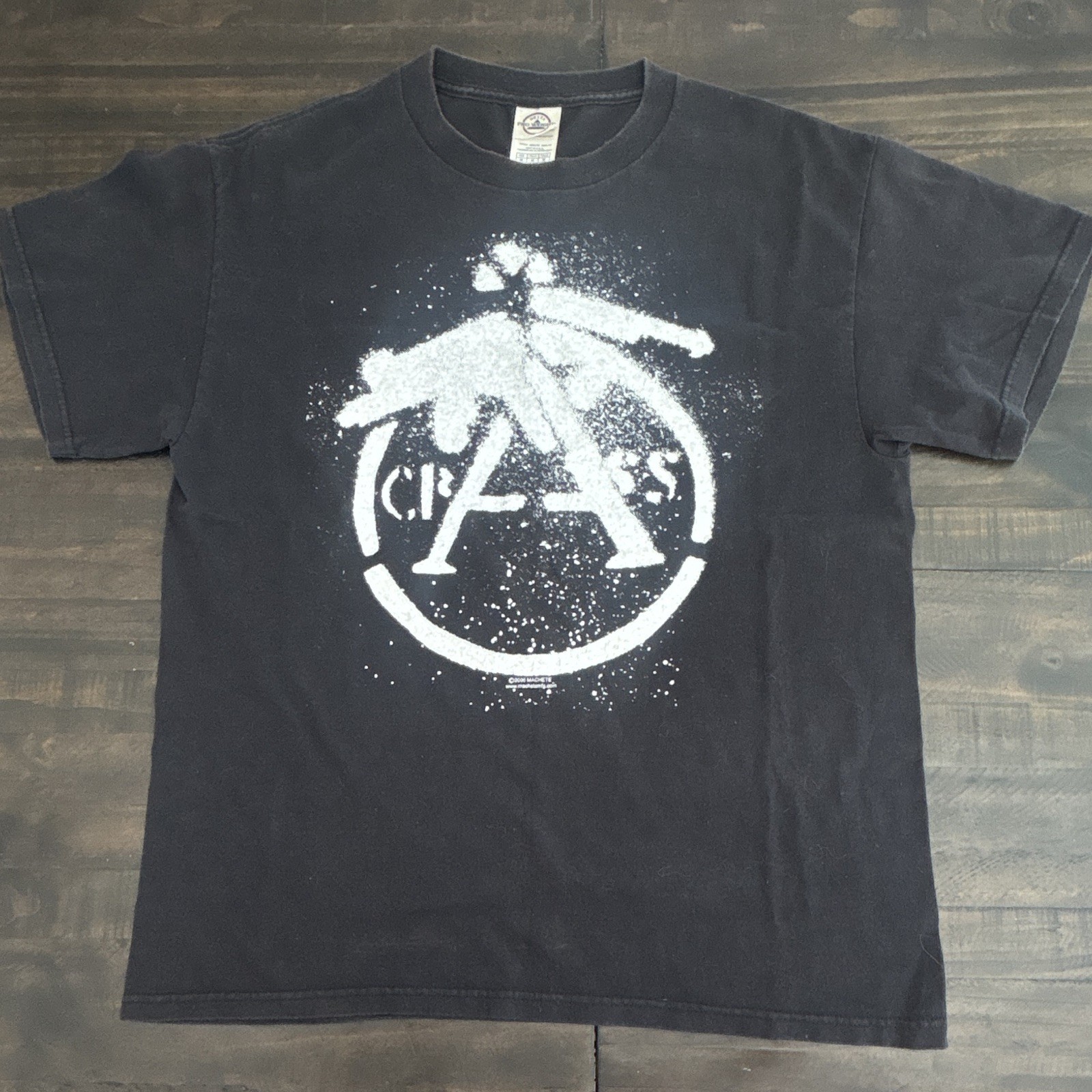 Vintage Crass Y2k 2006 punk rock Delta Pro Weight Men’s Black T-Shirt M