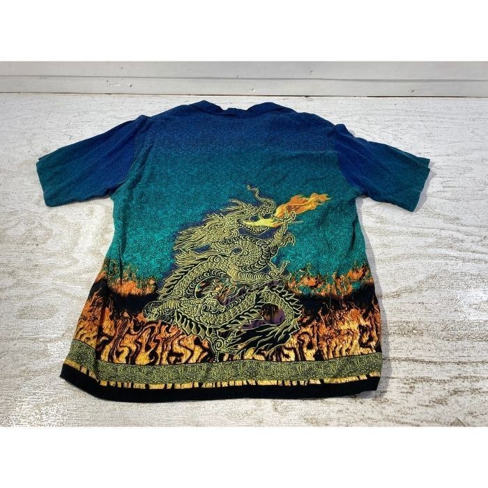 Shiwa 75-5-0612st no boundaries 90s vintage floral cross dragon pattern open gallery
