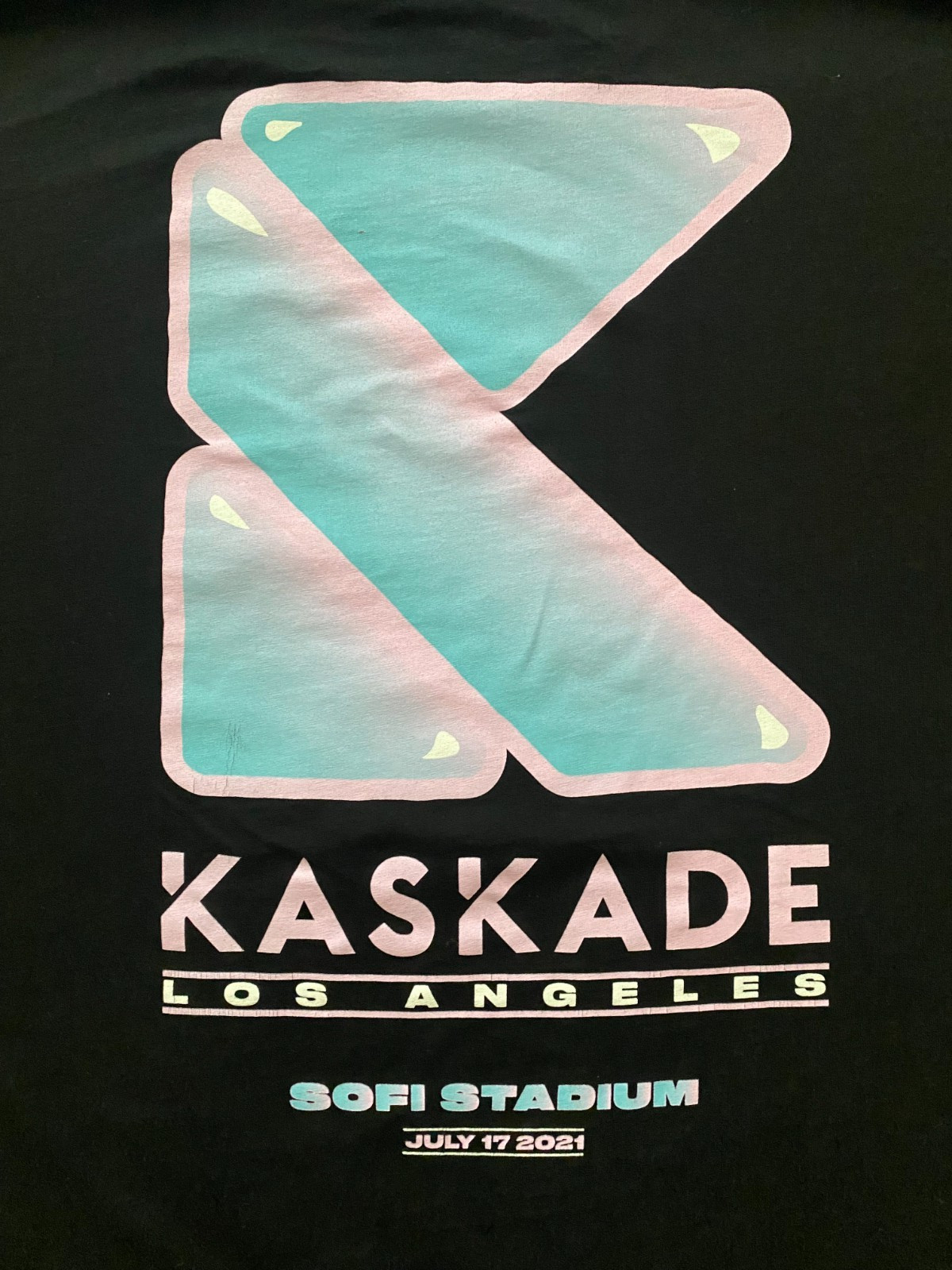 2021 SoFi Kaskade Official Merch Shirt DJ Logo Black Short Sleeve Mens XL EDM gallery