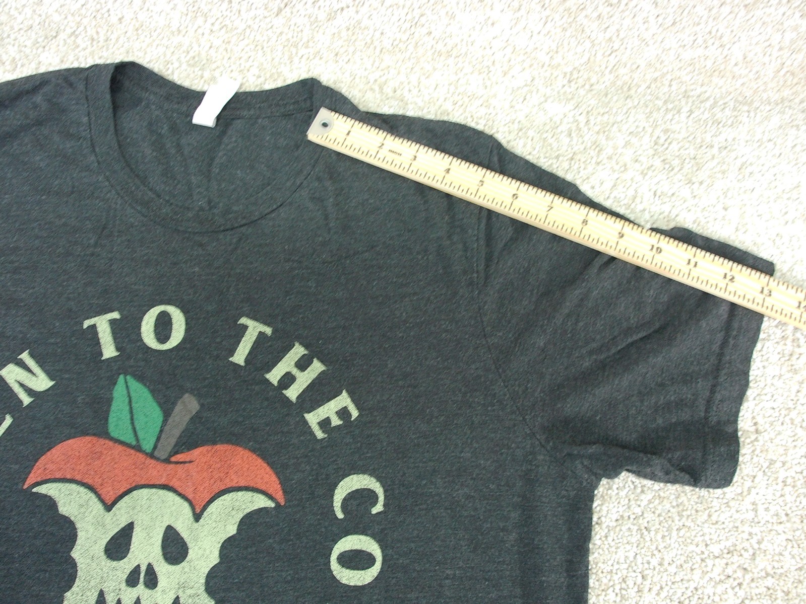 Men's Rotten To The Core Bad Apple T-Shirt size XL color Gray gallery