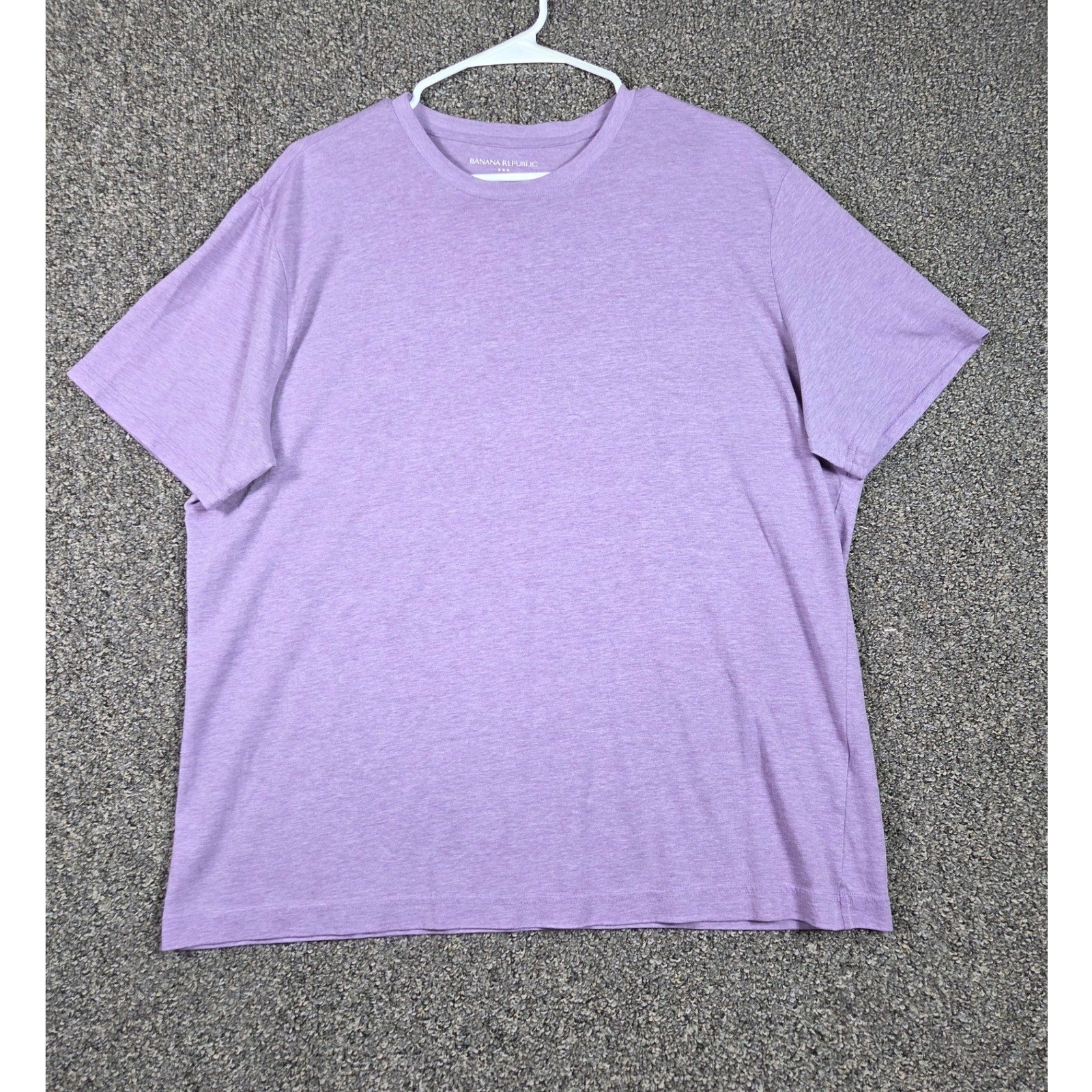 Banana Republic T-Shirt Mens XL Purple Eco Premium Wash Cotton Blend Casual gallery