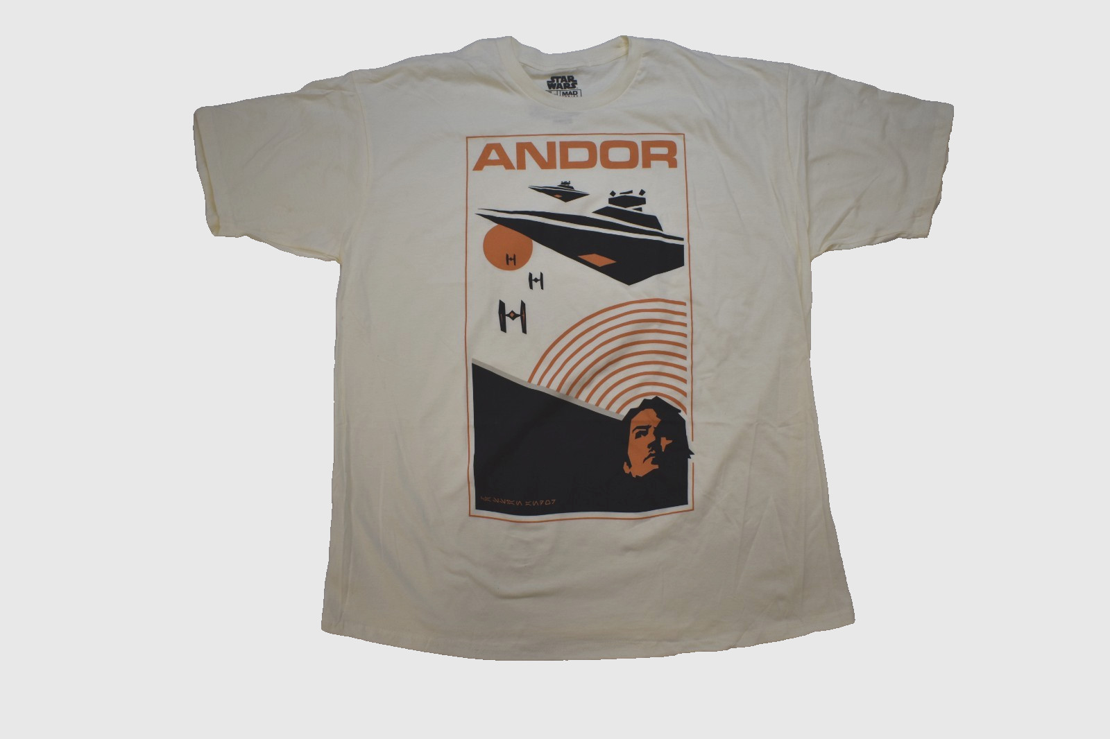 Star Wars Mens Andor Star Destroyer Ivory T-Shirt News S, XL, 2XL, 3XL gallery