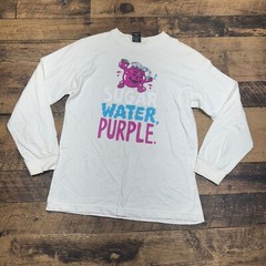 Skate Mental Graphic Tee Long Sleeve Purple Kool-Aid White T-Shirt M