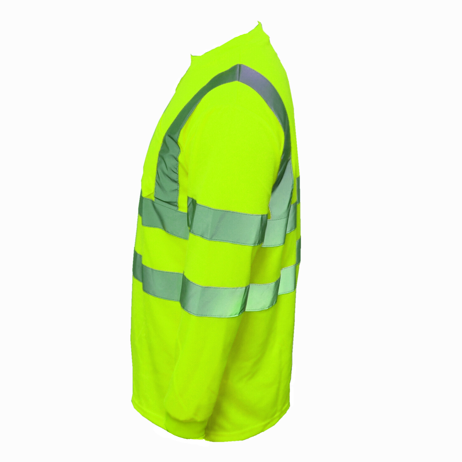 Hi Vis ANSI Class 3 Reflective Safety Lime Long Sleeve T Shirts High Visibility gallery