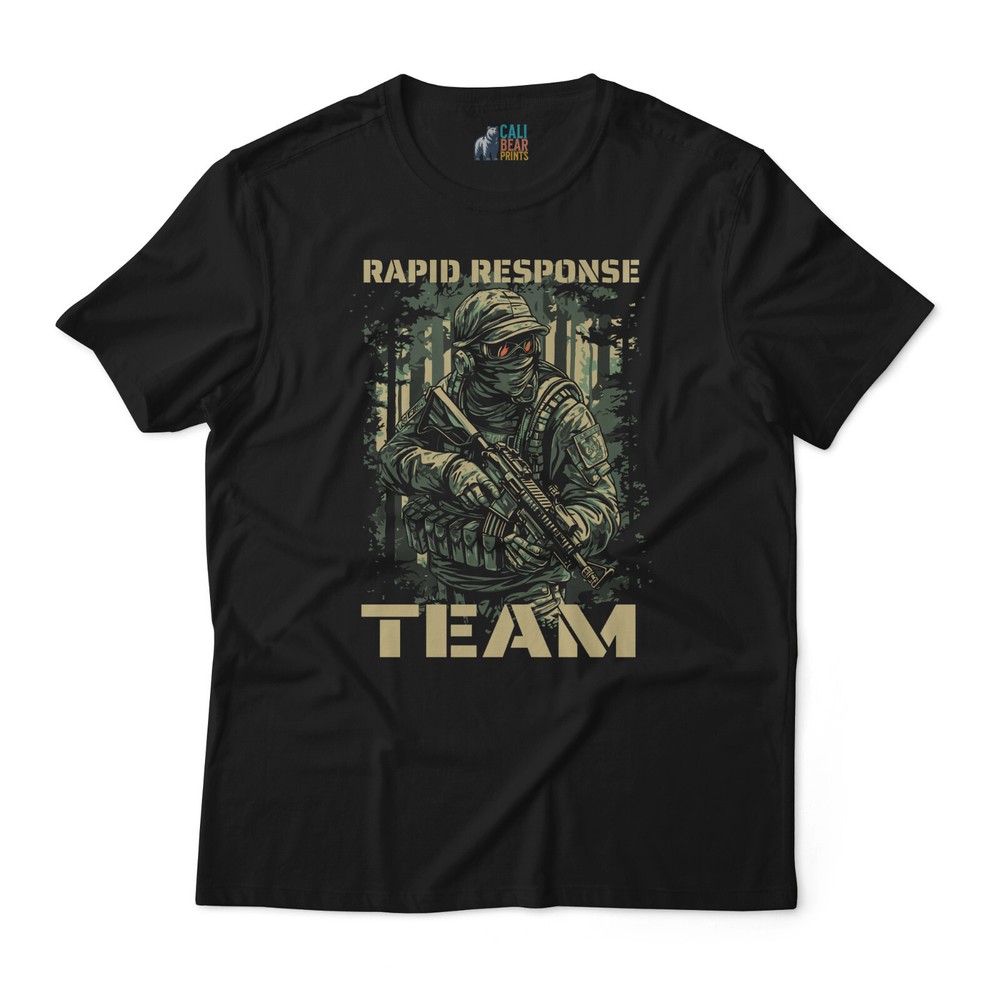 Rapid Response Team Tactical T-Shirt – Military Design Graphic Tee