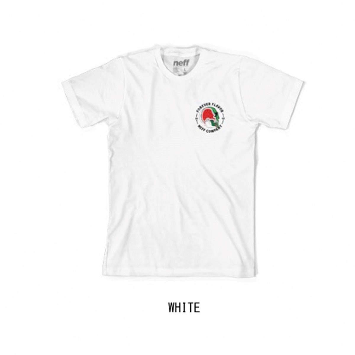 Neff Melon Cotton Crew Neck Short Sleeve Tee T-Shirt, Men's Large, White New gallery
