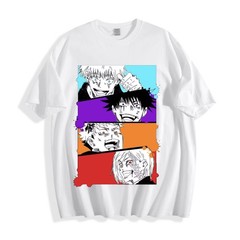 Jujutsu Kaisen Intense Panel Faces T-Shirt – Manga Collage Design Unisex Tee
