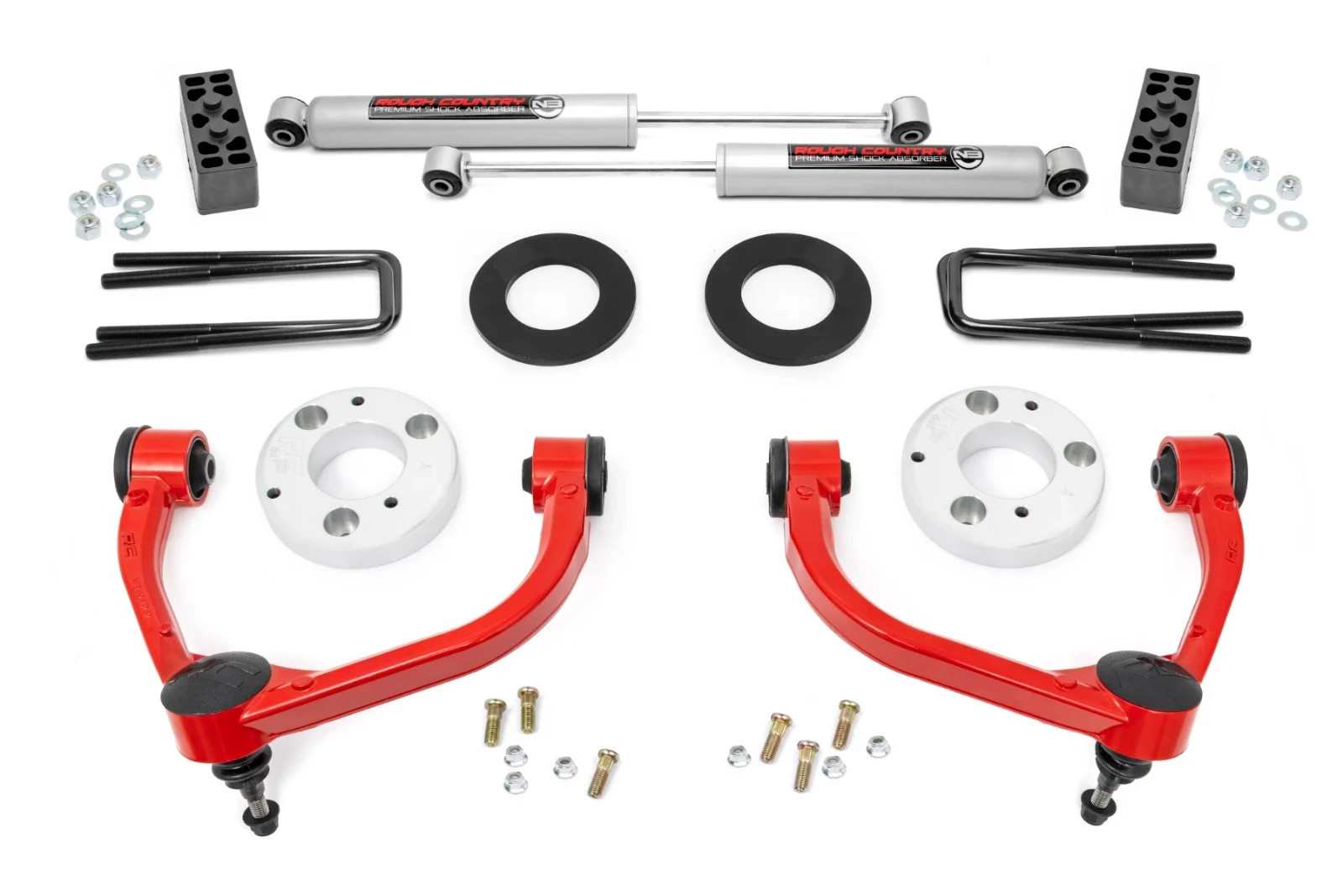 Rough Country 3″ Lift Kit with N3 Shocks & UCA 51014 fits 14-20 Ford F150 4WD