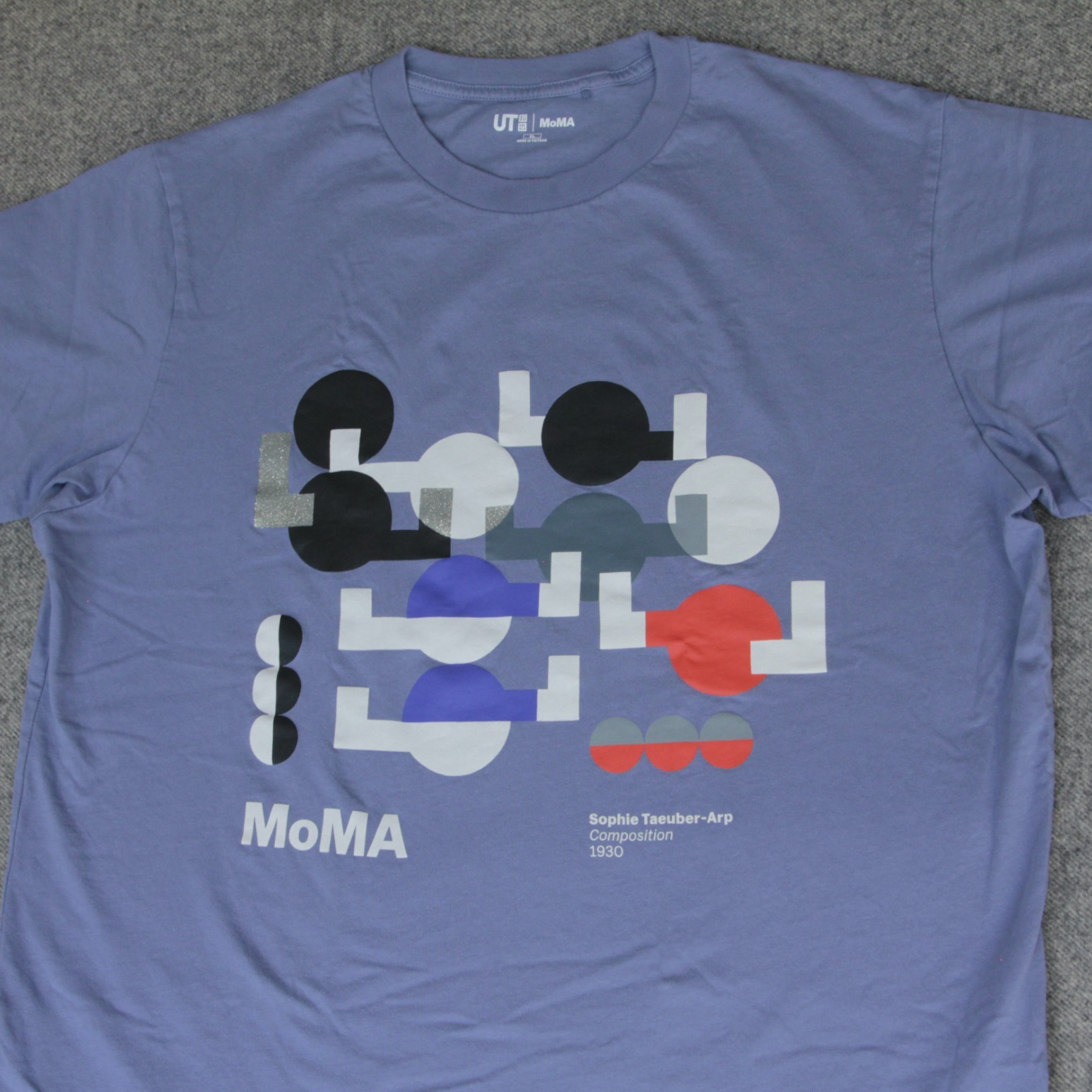 Uniqlo UT Sophie Taeuber-Arp T Shirt XL MoMA Museum Dada Abstract Art Artist Tee
