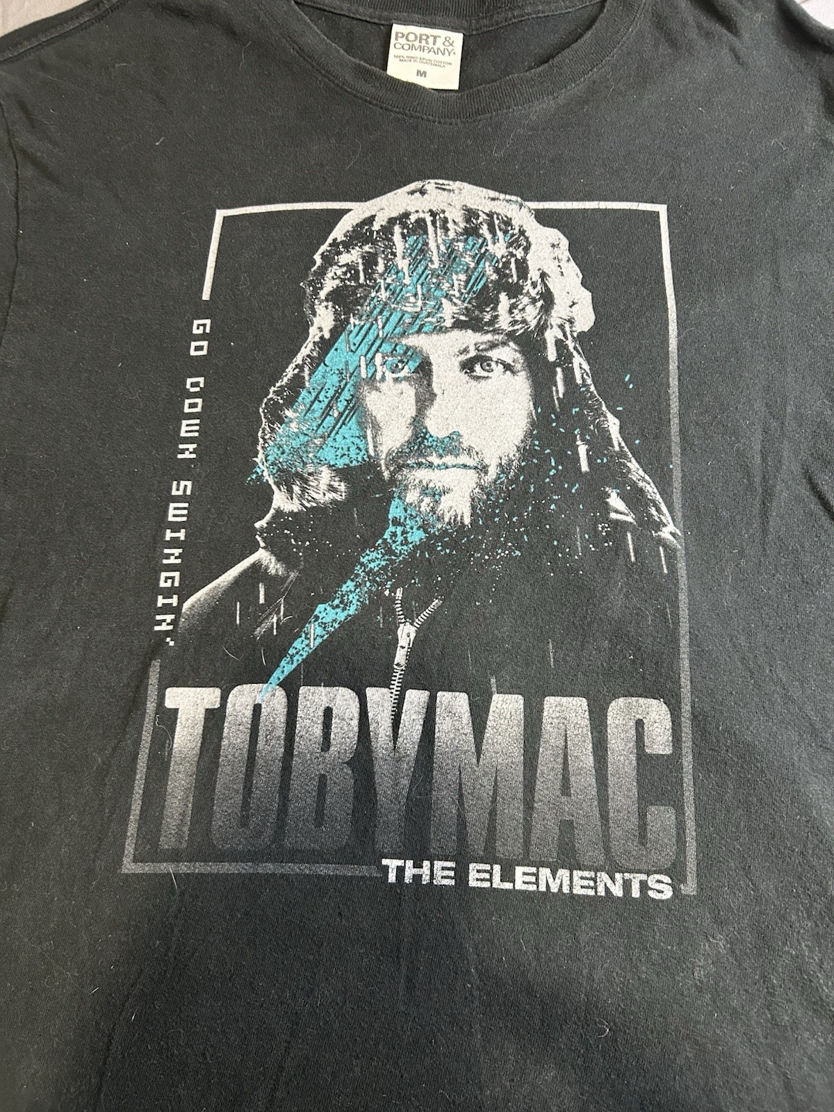 TOBYMAC T Shirt Elements 2018 US tour concert CCM black Small Go Down Swinging gallery