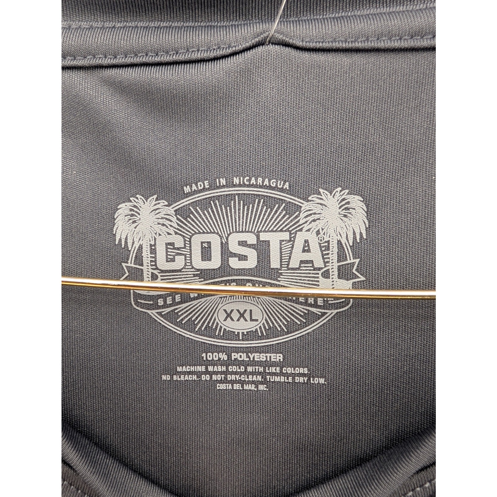 NWT Men's Costa Tech Spinners T-Shirt in Carbon Size XXL gallery