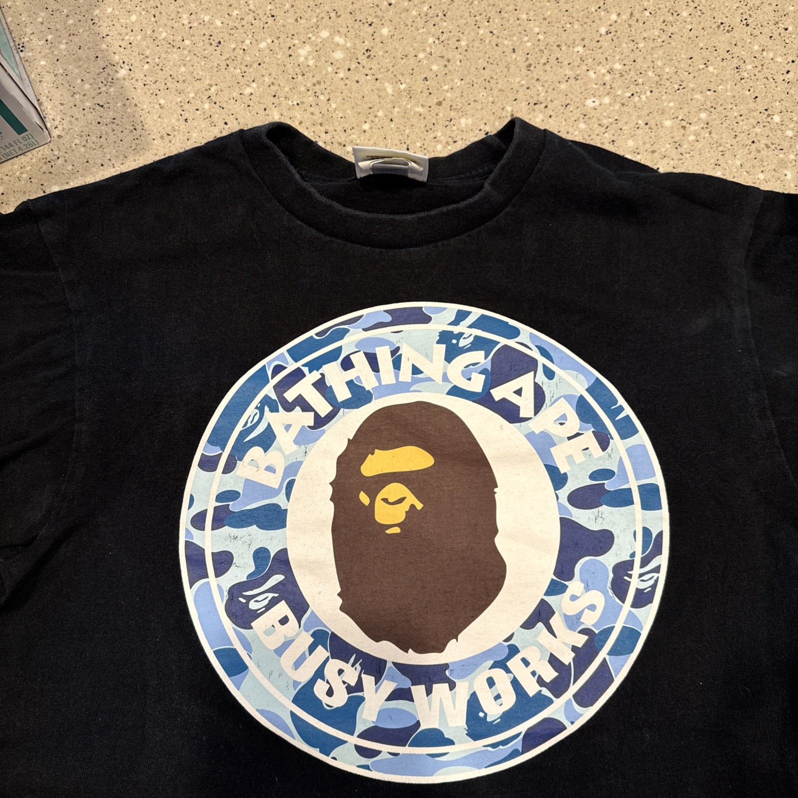 A Bathing Ape BAPE Big Ape Head Short Sleeve Crew Neck T-Shirt Black (Size S) gallery