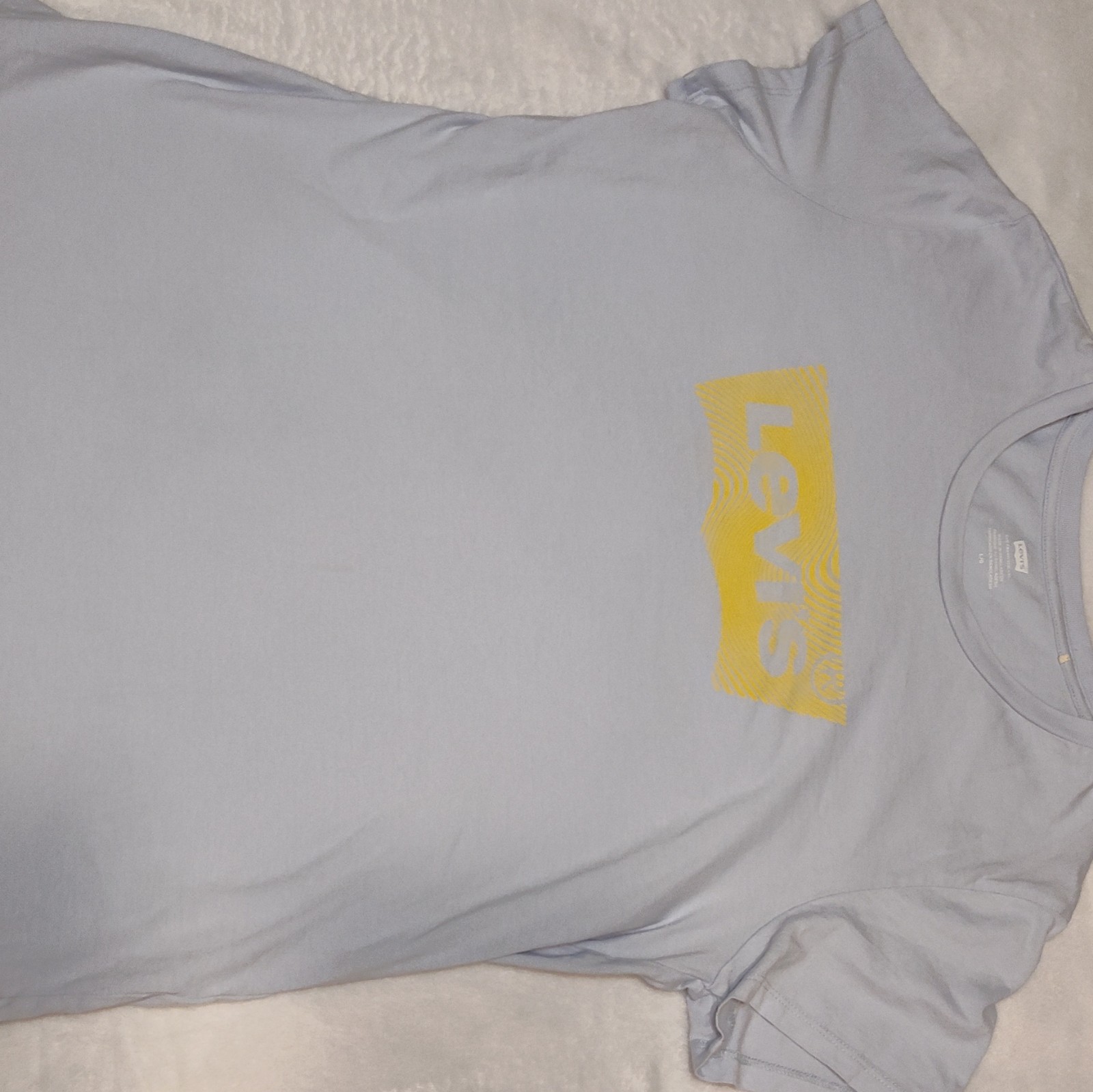 Levi's Men's Gray Graphic Logo Crew Neck Short Sleeve T-Shirt, Size L gallery