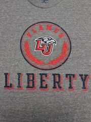 NEW Men’s NCAA Liberty Flames Tee SS Athletic Fit Tri-Blend T-Shirt S M L XL 2XL