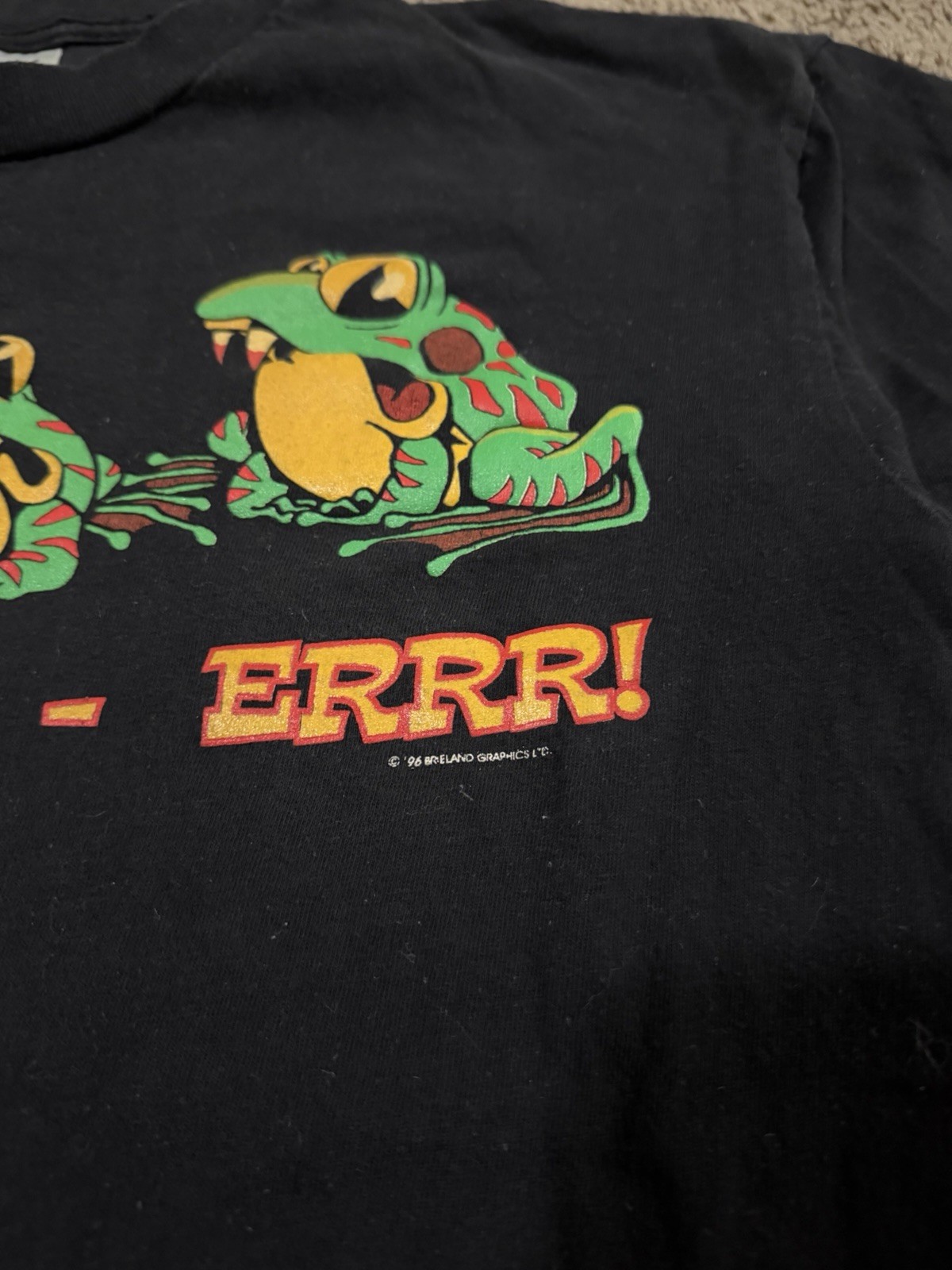 Vintage 90s Blood-Weis-errr! Budweiser Frog Beer Shirt Blood Drive Size Large gallery