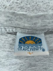 Vtg 90s Chesapeake Bay Lighthouse Sunset L/S T-Shirt M/L Gray Beach Sal Surf USA