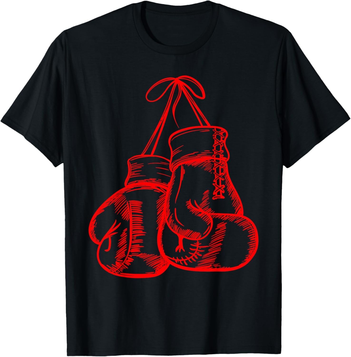 Retro Love Red Boxing Gloves Gifts Boxer Gift Unisex T-Shirt gallery