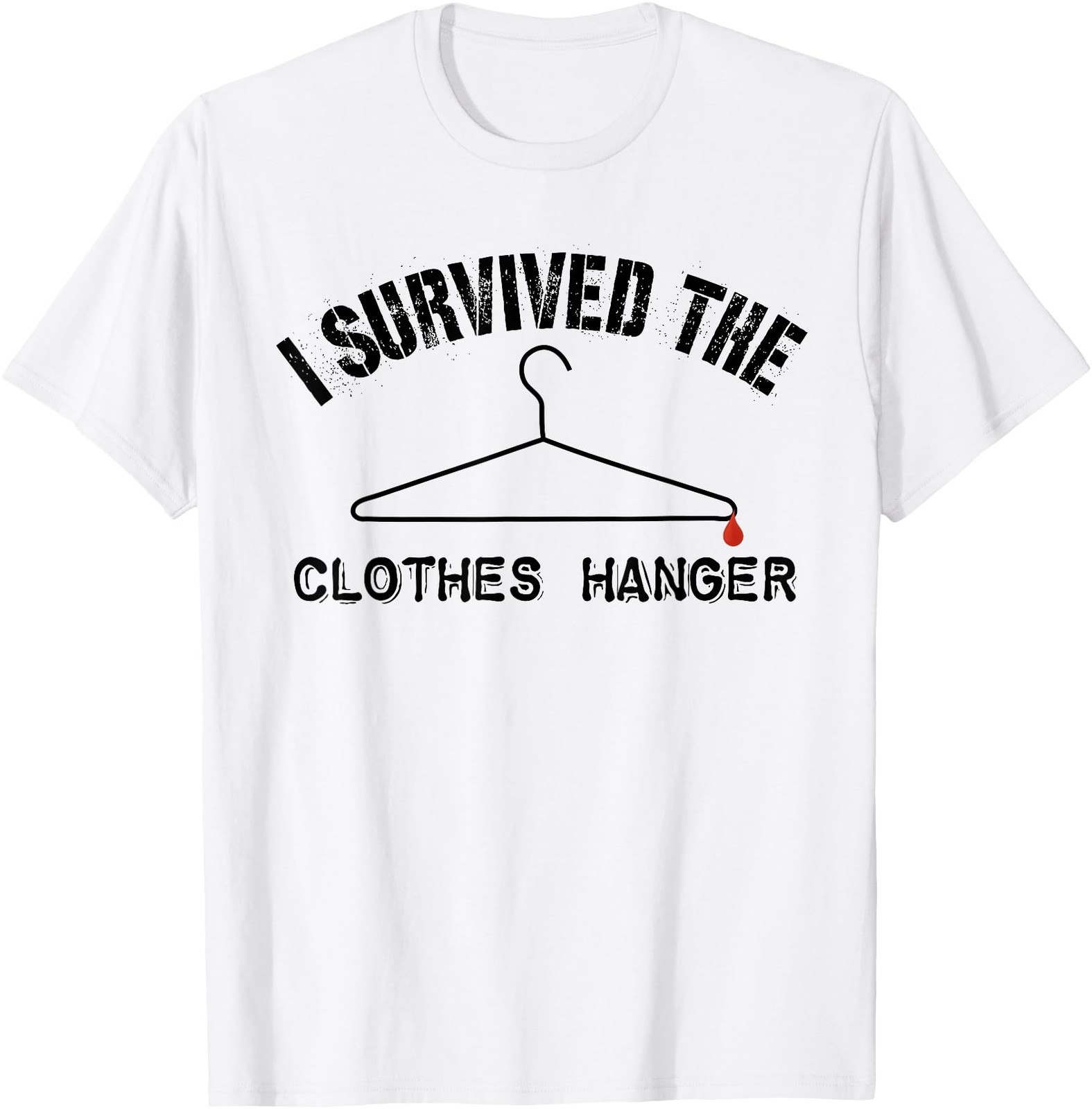 Funny Sarcastic Shirt I Survived The Clothes Hanger Humor T-Shirt gallery