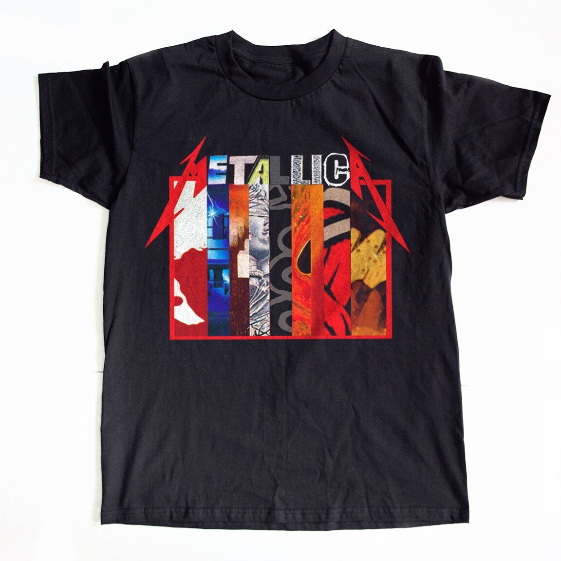Metallica All Albums Heavy Metal Band Black Unisex T-shirt Size S-5XL