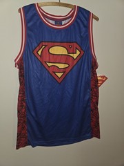 Superman DC Comics Basketball Jersey Superman Sleeveless Tank LARGE