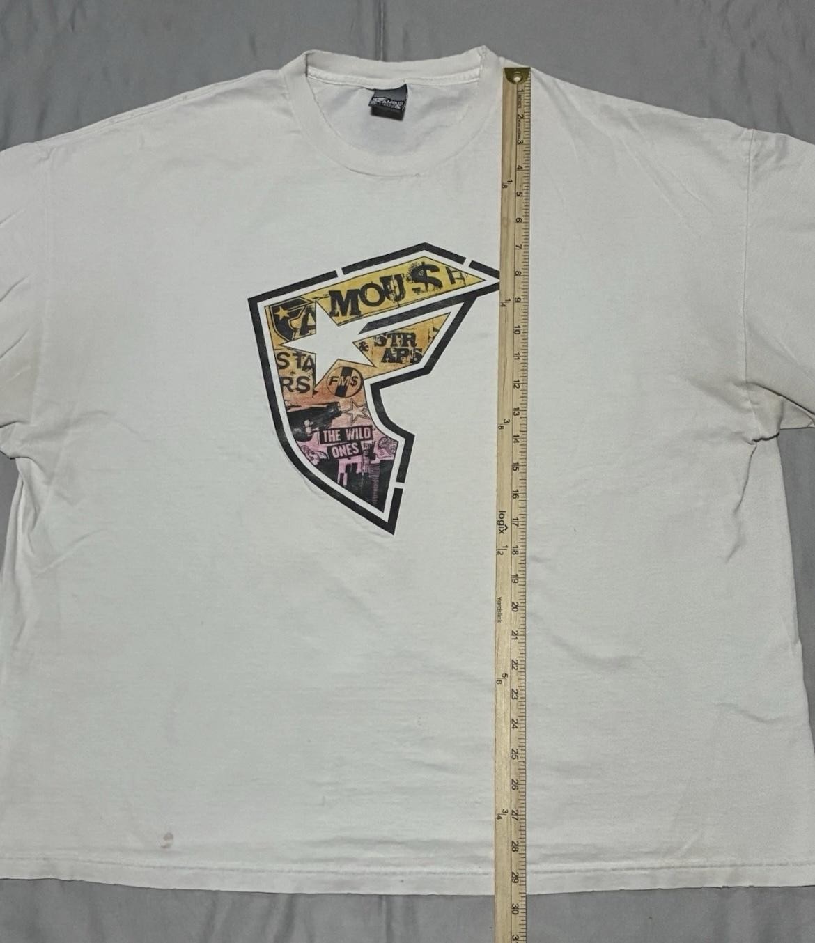 Famous Stars & Straps Shirt Mens 3XL White Big F Logo Graphic Skate Streetwear gallery