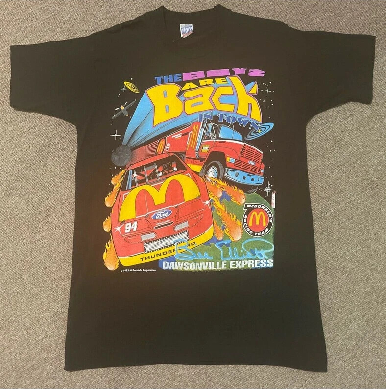 Vintage 1995 Bill Elliott McDonalds Nascar Racing Single Stitch T-Shirt gallery