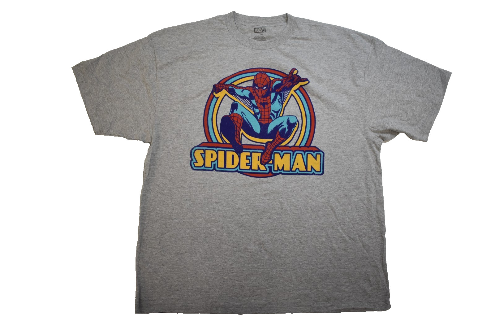 Marvel Spider-Man Mens Big & Tall Flying Spiderman Gray Shirt New LT-6XL gallery