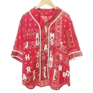 READYMADE Bandana Baseball Shirt Men Red Cotton M 0 21AW Short Sleeve Excellent gallery