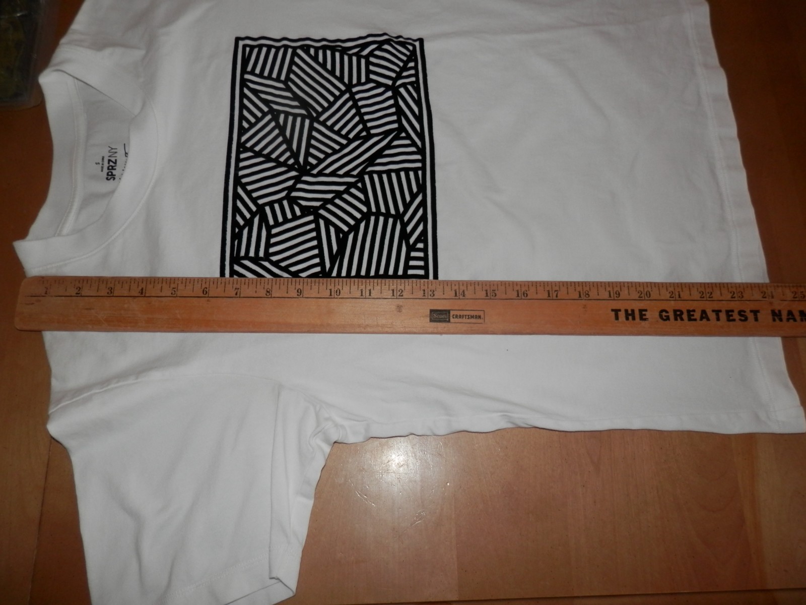 Uniqlo SPRZ NY Sol Lewitt MoMA Special Ed Mens Small Shirt w/ Raised Velour gallery