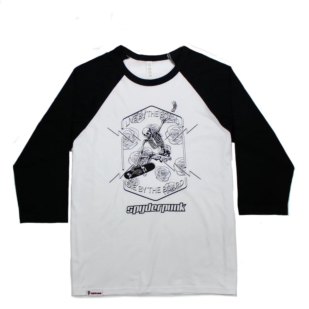 Baseball T Shirt For Skateboard Lovers By Spyderpunk Sports With Authentic Tag
