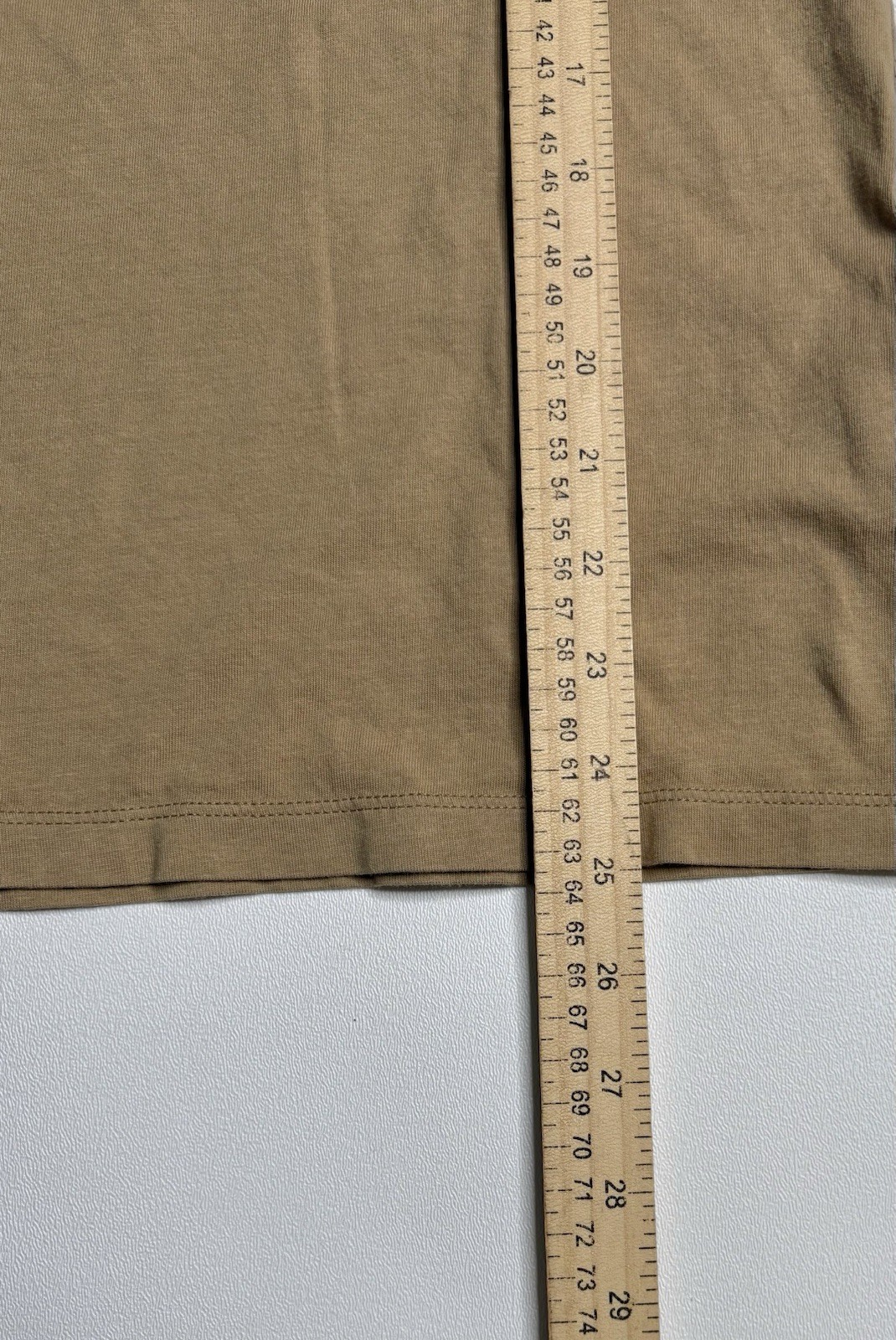 Fjallraven Hiking Outdoor Trek TShirt Beige Logo Tee Mens Small gallery