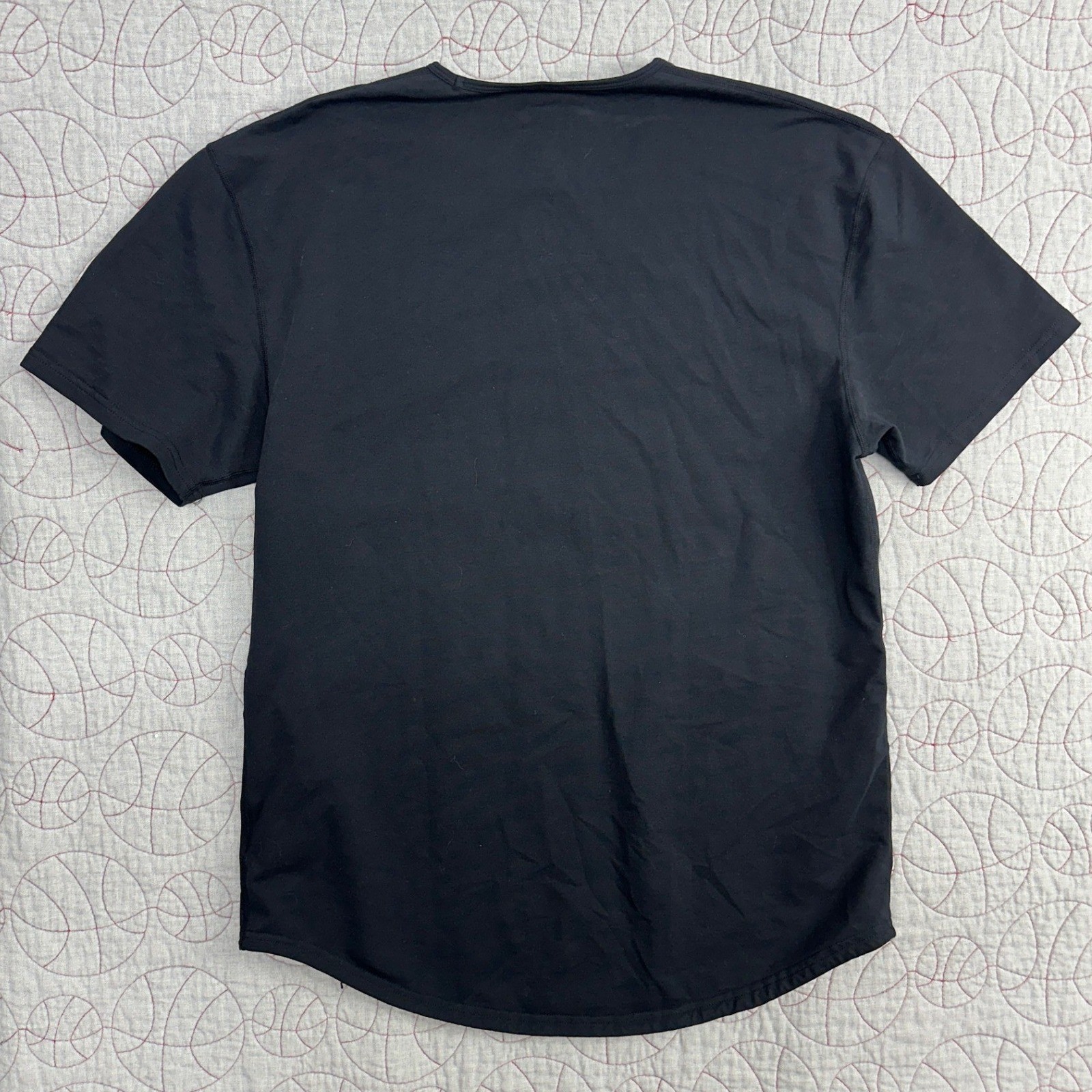 BYLT Lux Drop Cut T-Shirt Black Short Sleeve Curved Hem / Mens XL gallery