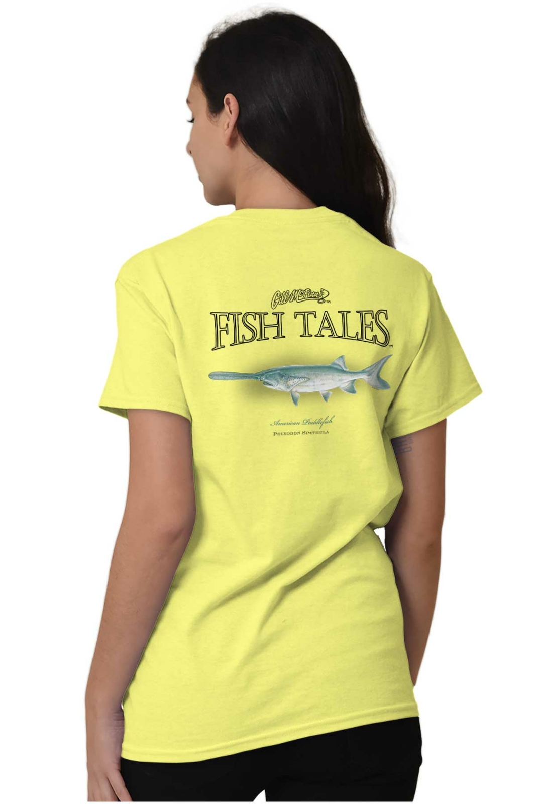 Gill McFinns Paddlefish Fishing Fisherman Womens or Mens Crewneck T Shirt Tee gallery