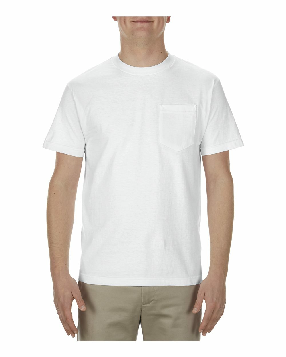 ALSTYLE Heavyweight Short Sleeve Pocket TShirt 1905 100% Soft Spun Cotton Pocket