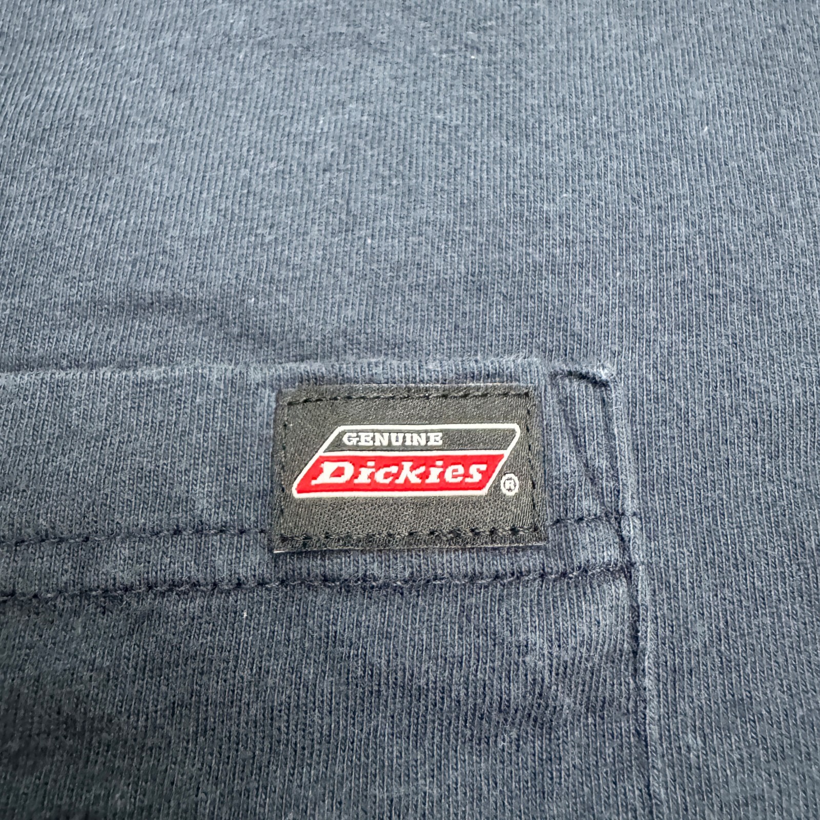 Genuine Dickies Basic T-Shirt Mens 3XL Navy Short Sleeve Crew Cotton Pocket Tee gallery