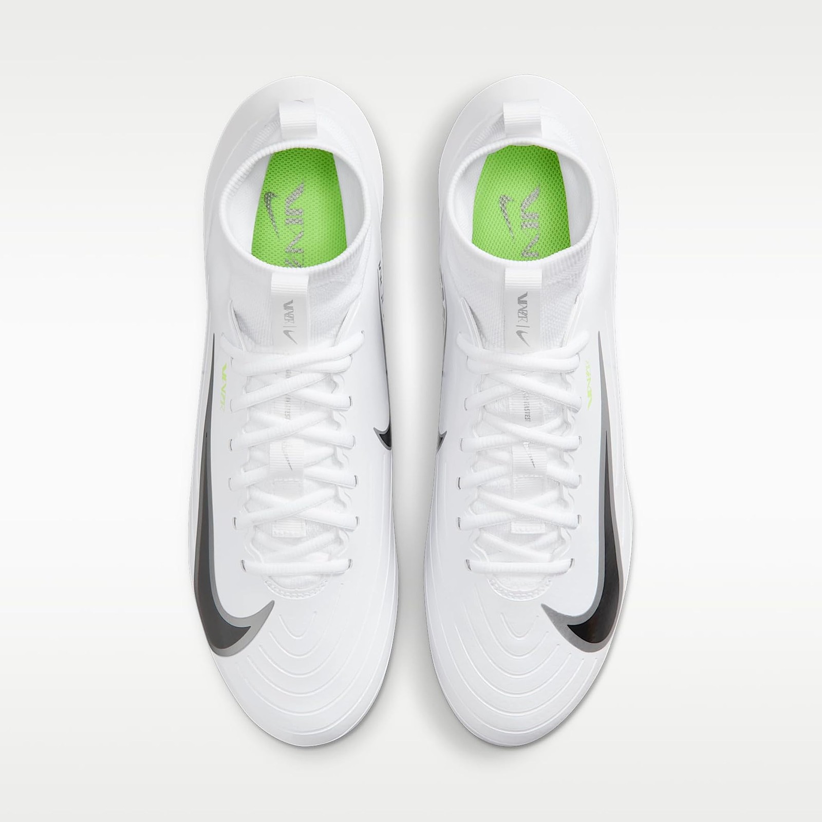 Nike Vapor Pro 1 Football Cleats (White/Volt Ice/Metallic Silver) Size 7.5 - Whi gallery