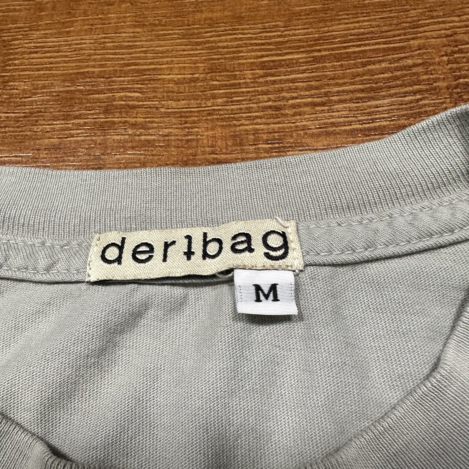Dertbag T Shirt Men M Gray Short Sleeve Cotton USA Streetwear Essential Alt City gallery