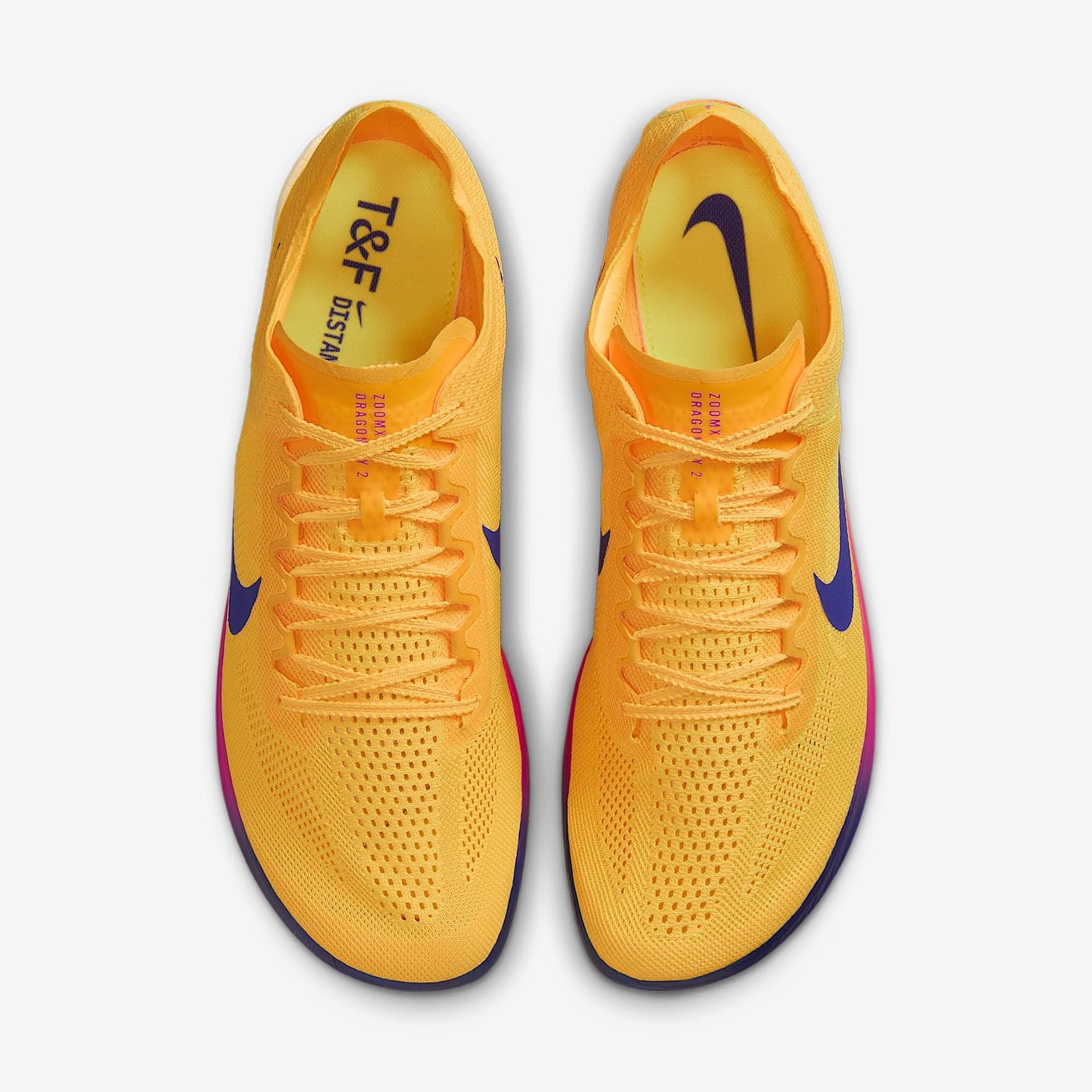 Nike Dragonfly 2 Track & Field Distance Spikes (Citron Pulse/Vivid Purple/Indigo gallery