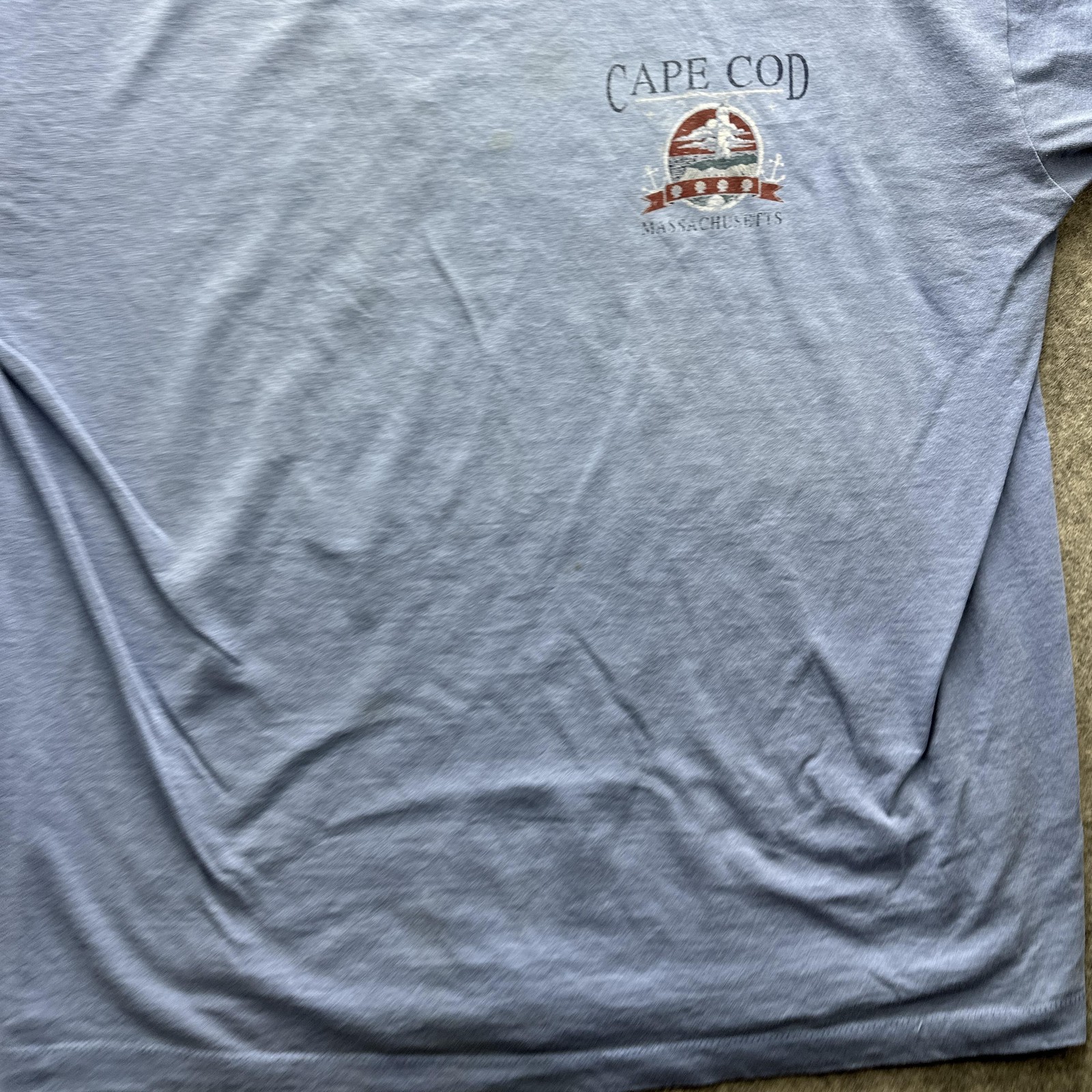 Vintage Cape Cod Shirt Mens XL Blue Massachusetts Souvenir 90s Fruit Loom gallery