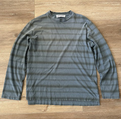 Our Legacy Stripe Box Long Sleeve Spray Fade Ghost Size 46 FABRIC TAG REMOVED