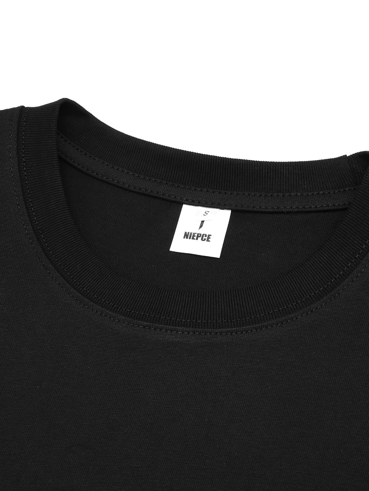 Niepce Men's Sakura Flowers Embroidery Tee Japanese Streetwear T-Shirt gallery