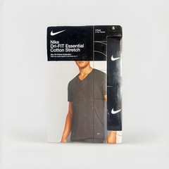 Nike Dri-FIT All Day Cotton Stretch V-Neck 2-Pack S Slim Fit Comfort-OPEN BOX
