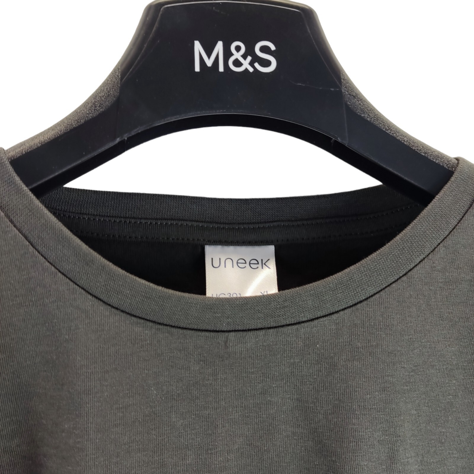 uneek mens t-shirt grey large print round neck short sleeve size xl free postage gallery