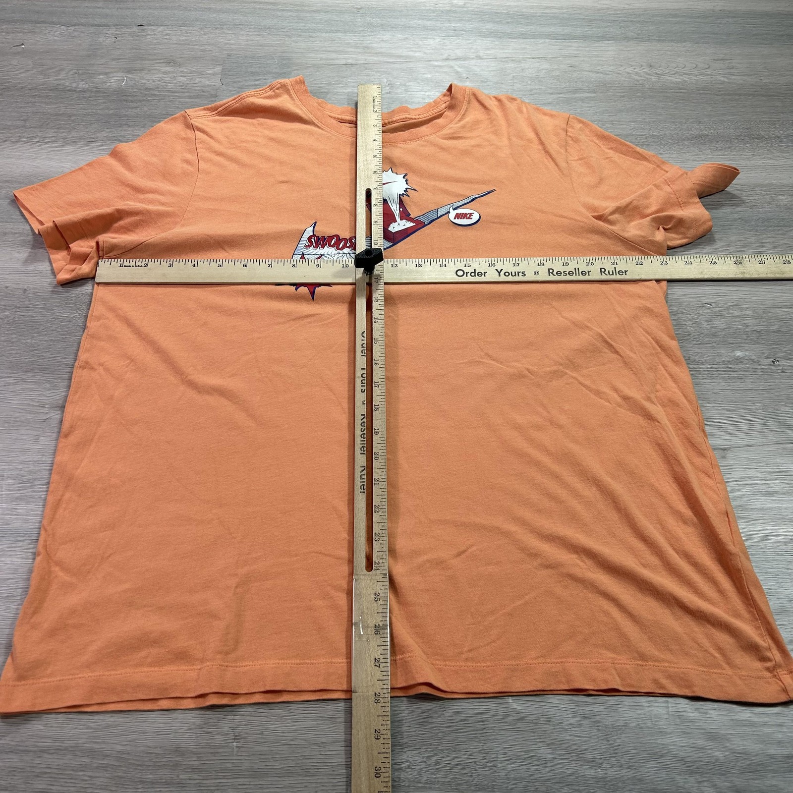 Nike Shirt Mens XL Orange The Nike Tee Swoosh Sneaker Graphic Cotton CT6523-871 gallery