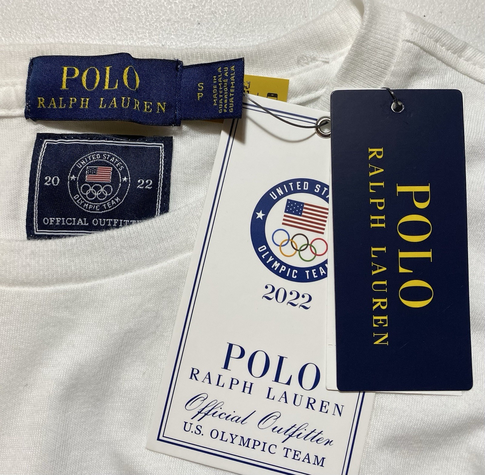 Polo Ralph Lauren NWT S Small T-Shirt Team USA Olympics White New gallery