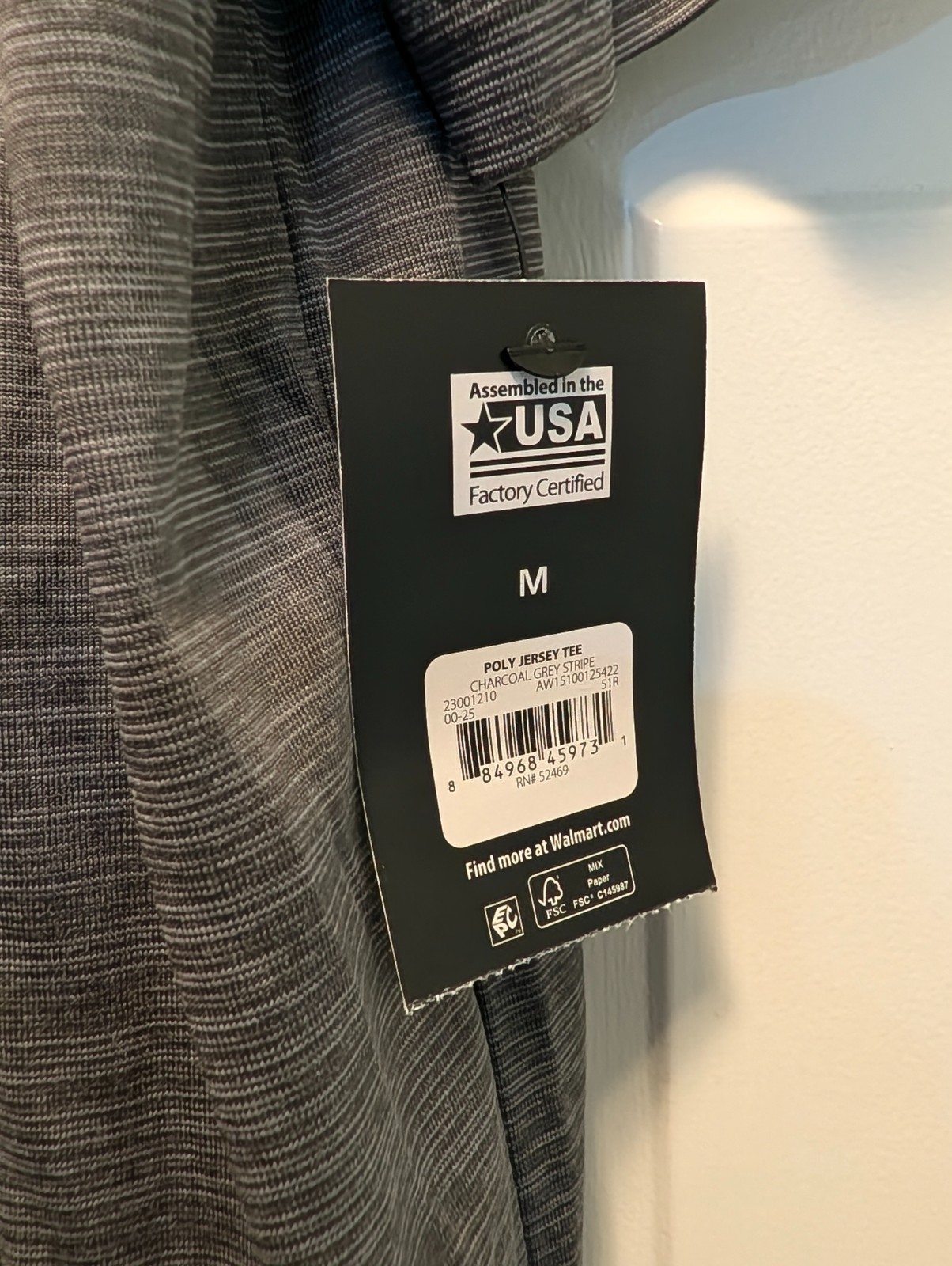 Athletic Works Driworks Quick Dry Tee Shirt Mens Medium Short Sleeve Gray NWT gallery