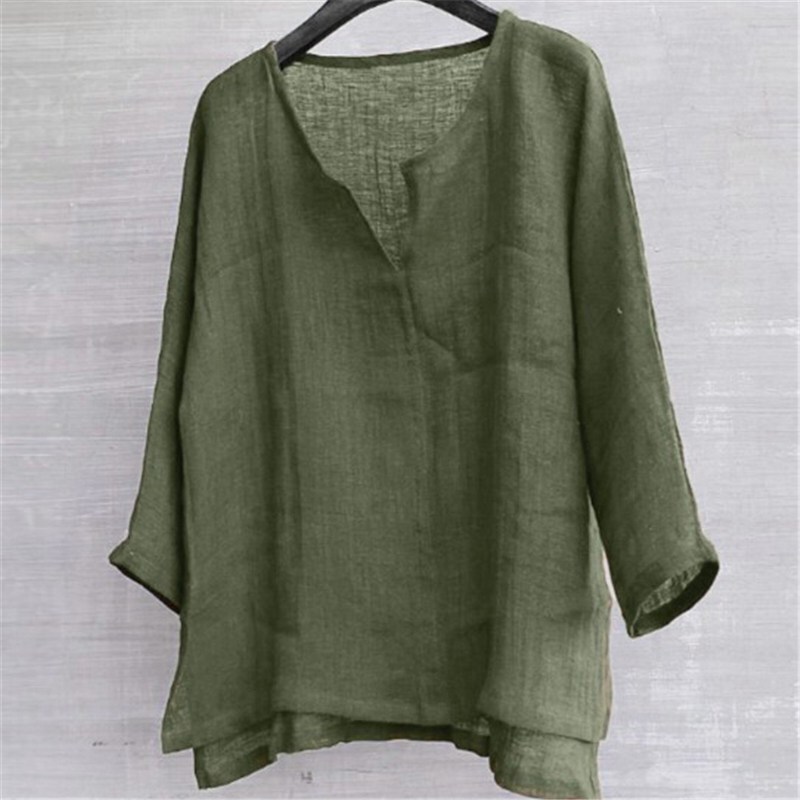 Mens Shirts Blouse Linen Cotton Baggy Kaftan Trends Shirts Casual Tops gallery