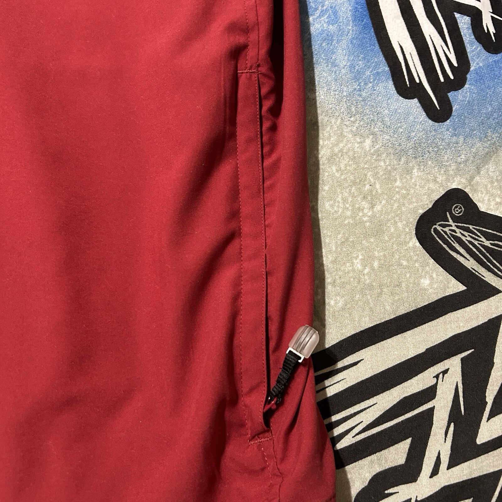 adidas 1/4 Zip Red Windbreaker Men's 2XL Pullover Jacket Short Sleeve gallery