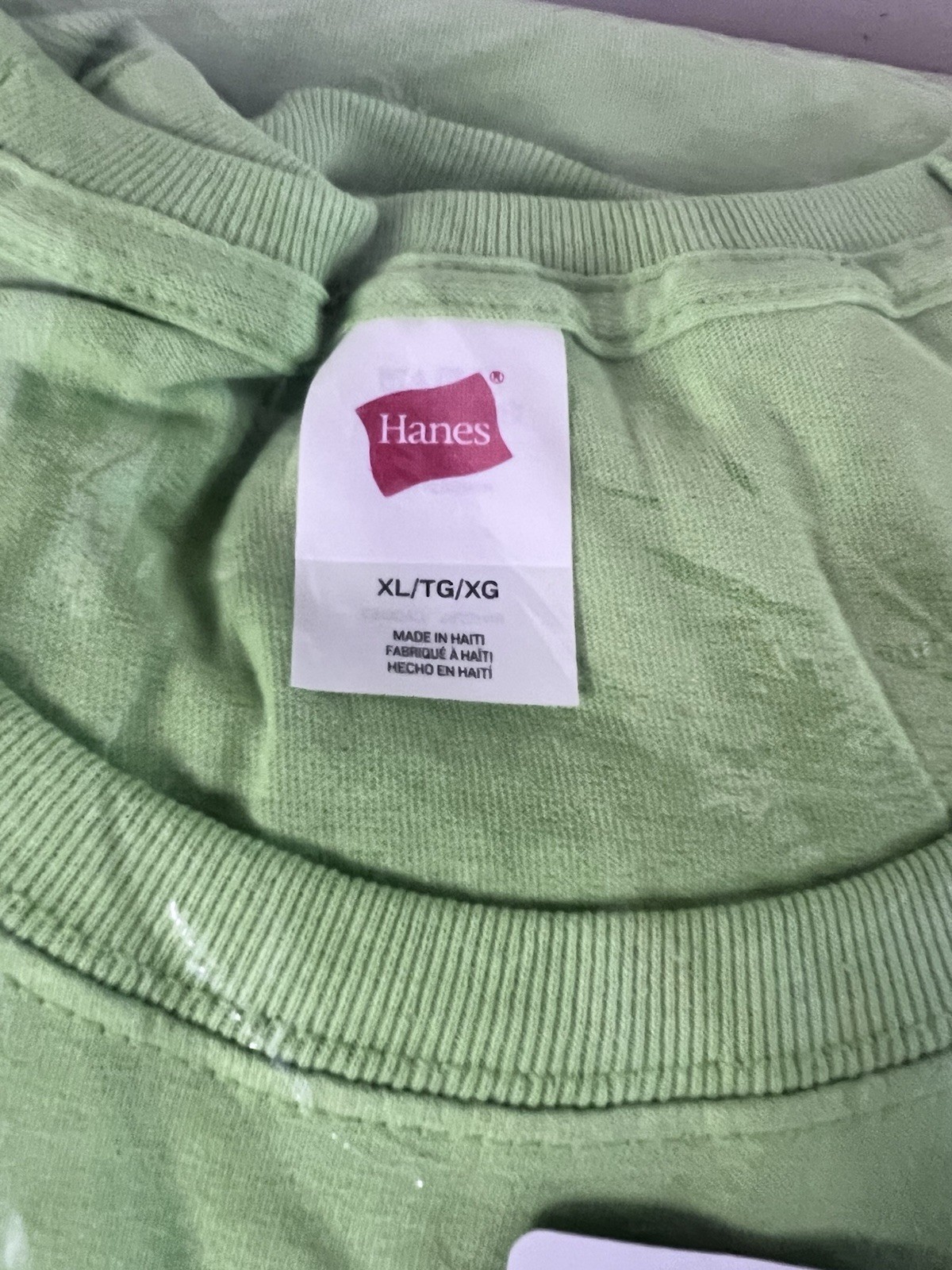 BRAND NEW - 4 PACK Hanes Men's 100% Cotton Lay Flat Collar Blank T-Shirt 5280 gallery