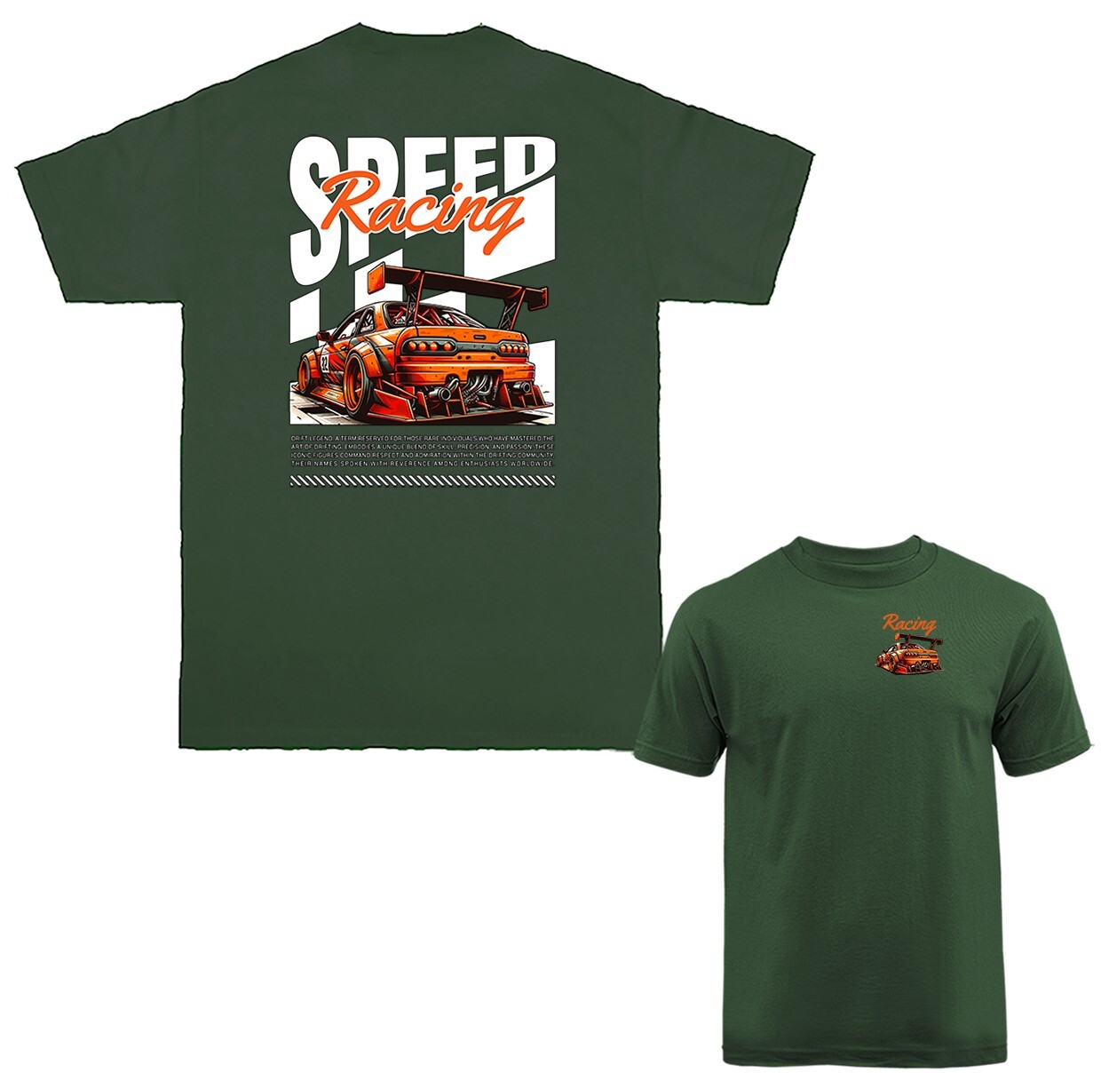 Speed Racing Imported Tuned Custom JDM Sports Car T-shirt gallery